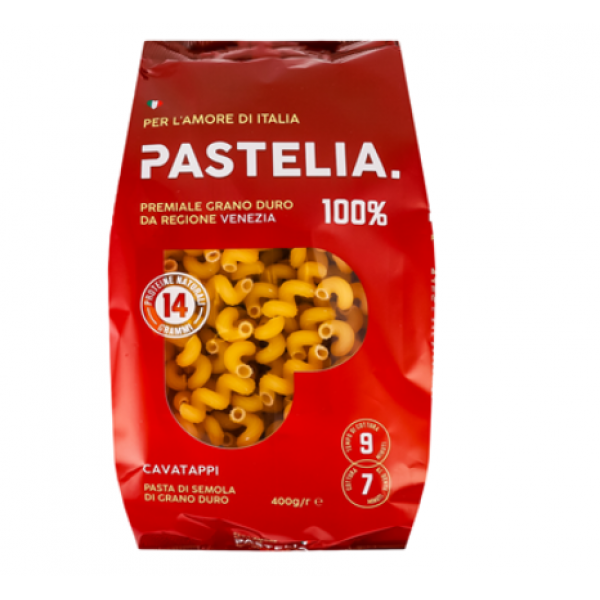 Макарони Pastelia Cavatappi трубчасті 400г Макарони Pastelia Cavatappi трубчасті 400г